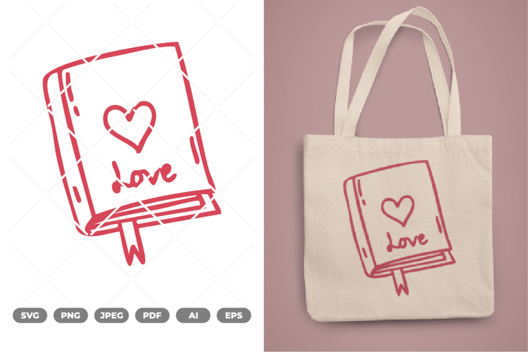 Book SVG & Clipart example image 1