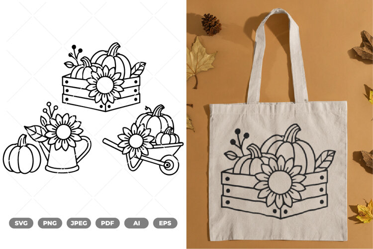Autumn Pumpkin SVG & Clipart example image 1
