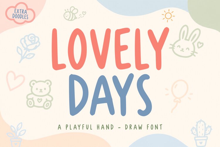 Lovely Days Playful Hand-Drawn Font example image 1