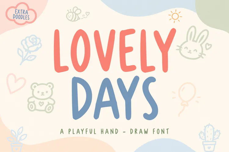 Lovely Days Playful Hand-Drawn Font