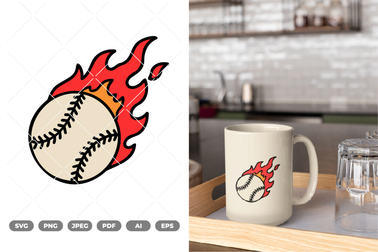 Baseball Ball Colored SVG & Clipart