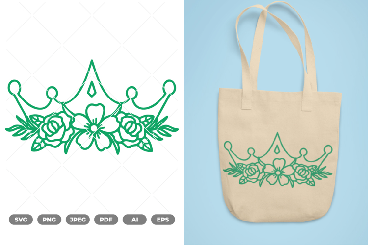Floral Crown SVG & Clipart