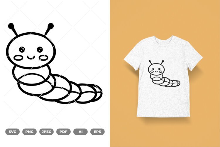 Worm SVG & Clipart example image 1