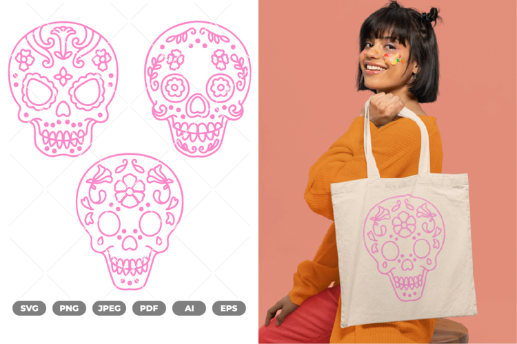Sugar Skull SVG & Clipart
