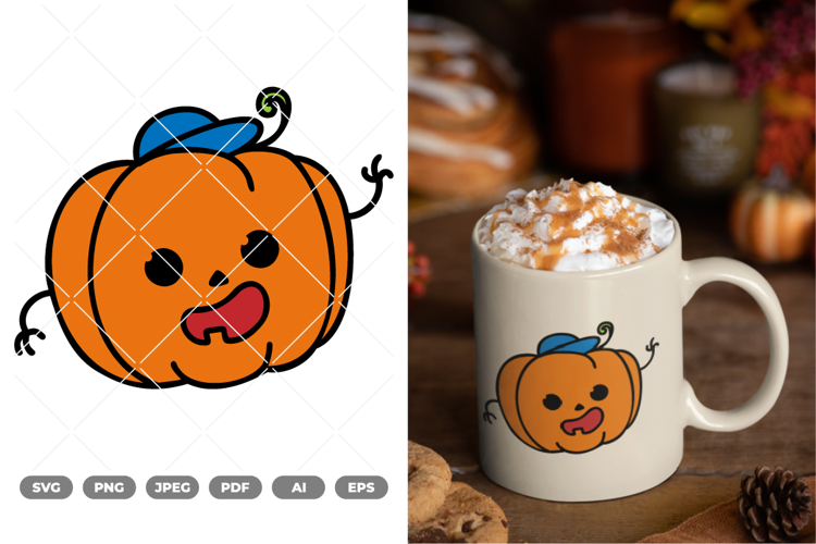 Cute Pumpkin Colored SVG & Clipart