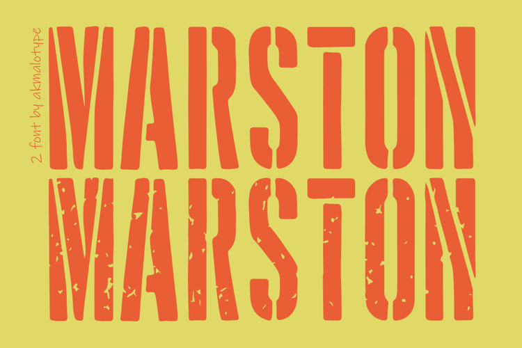 Marston Font - Distressed