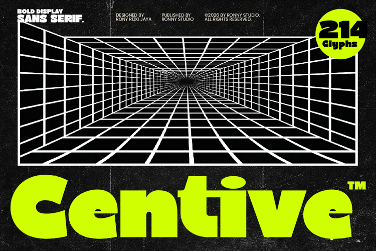 Centive - Bold Sci-Fi Sans Typeface