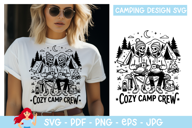 Cozy camp crew SVG, Camp SVG