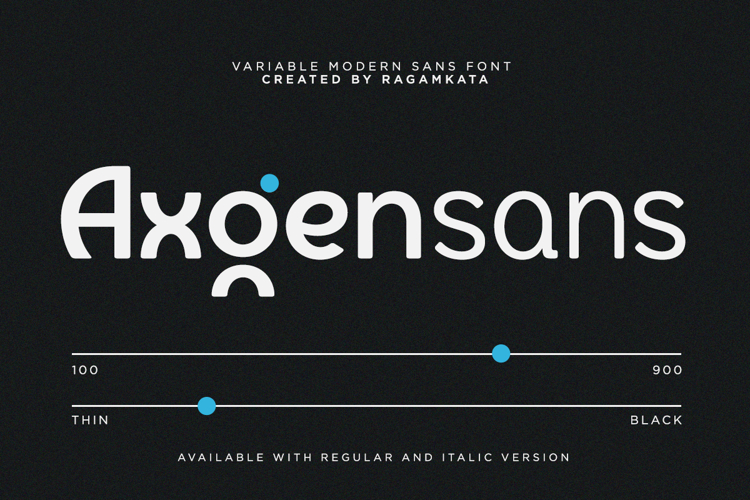 Axgensans - 9 Variable Modern Sans Font
