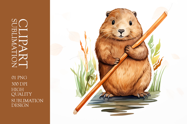 Beaver clipart sublimation png