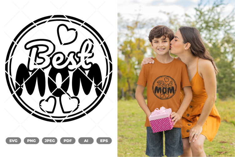Best Mom SVG & Clipart example image 1