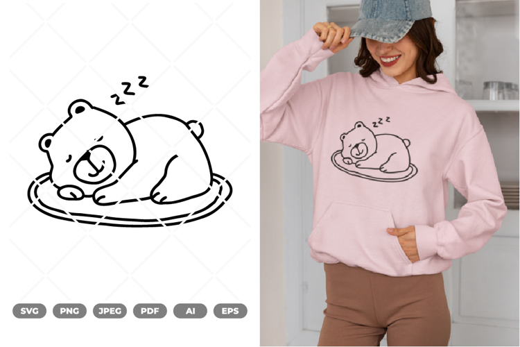 Sleeping Bear SVG & Clipart