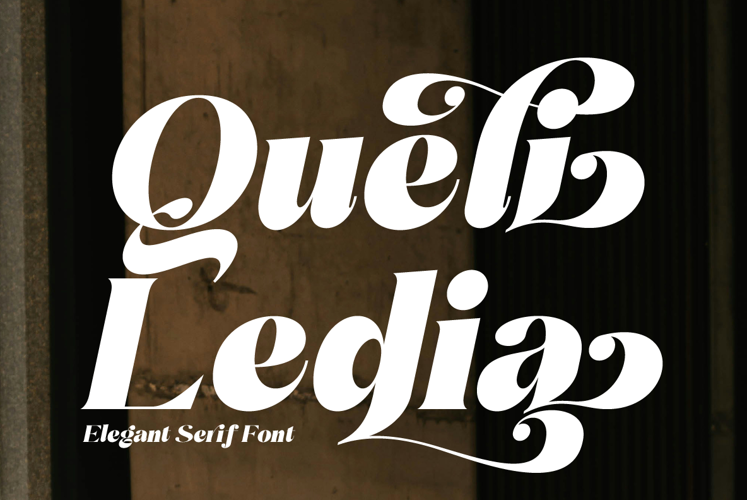 Queli Ledia: A Luxurious Serif Font