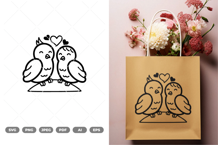 Love Bird SVG & Clipart