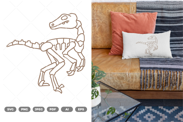 Dinosaur Skeleton SVG & Clipart