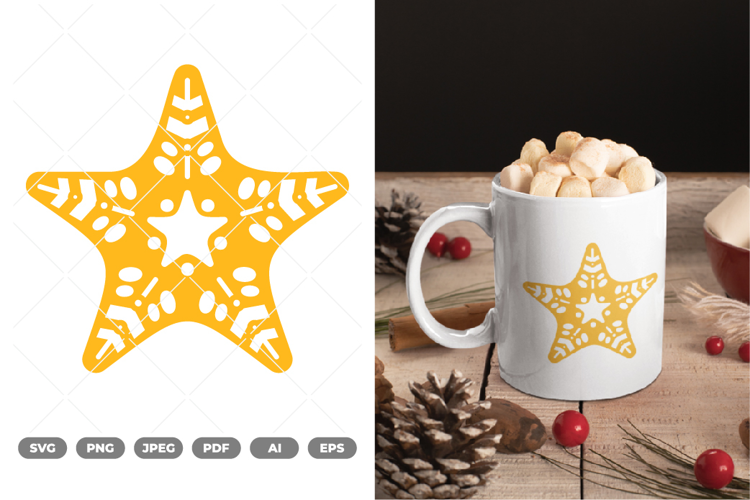 Christmas Star SVG & Clipart