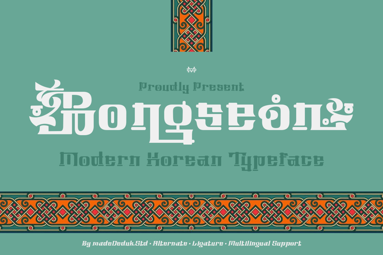 Bongseon - Modern Korean Font
