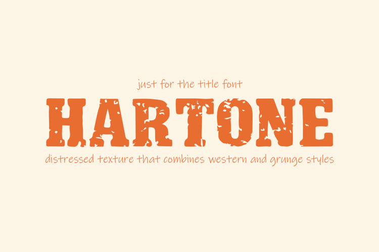 Hartone Font - Display Serif