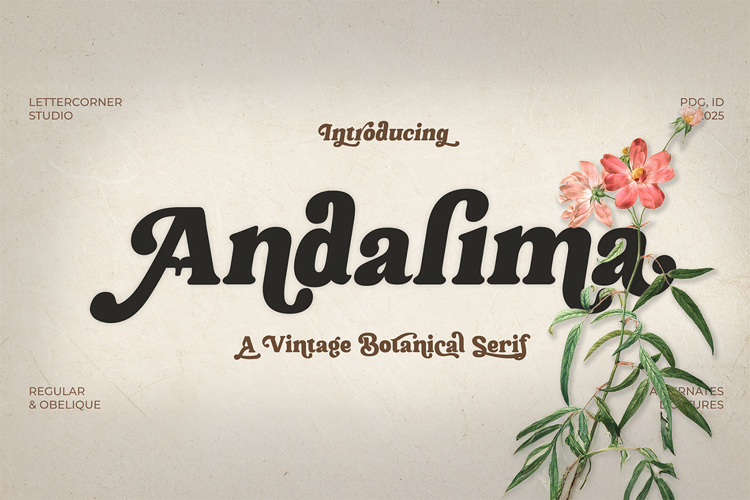 Andalima - A Vintage Botanical Serif