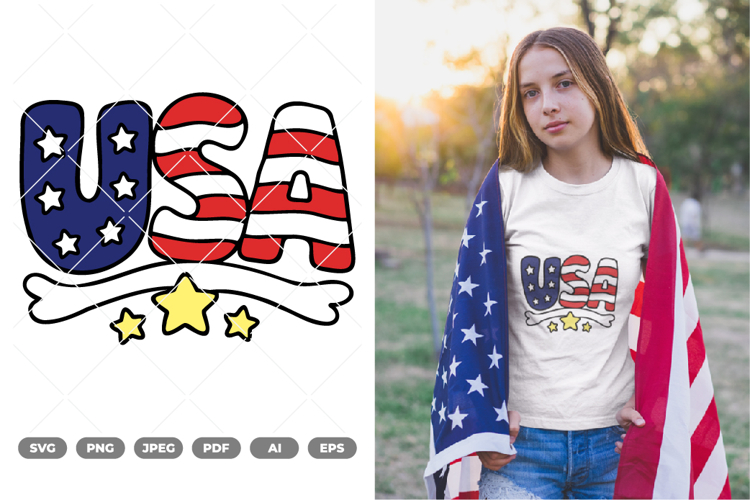 USA Colored SVG & Clipart