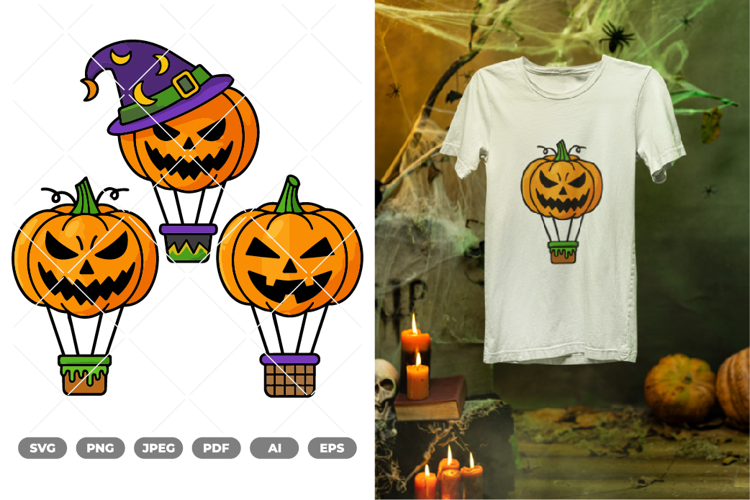 Hot Air Balloon Colored SVG & Clipart