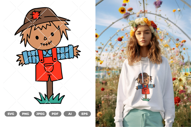 Scarecrow Colored SVG & Clipart