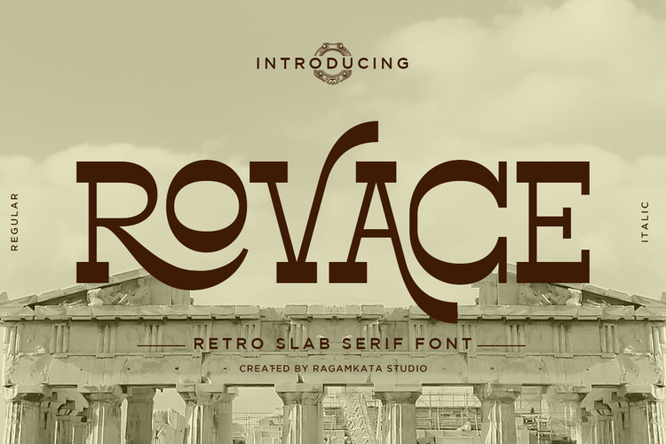 Rovace - Retro Slab Serif Font