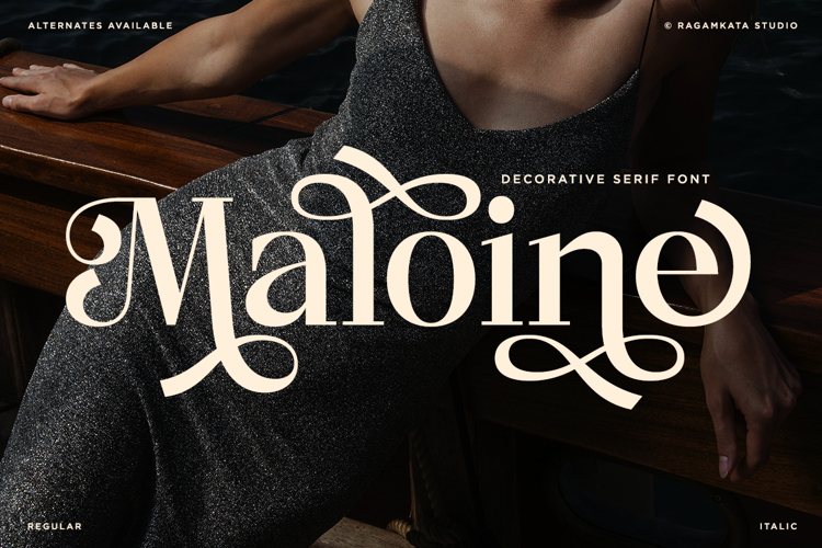 Maloine - Decorative Serif Font