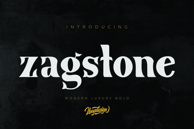 Zagstone - Modern Luxury Bold Serif Font