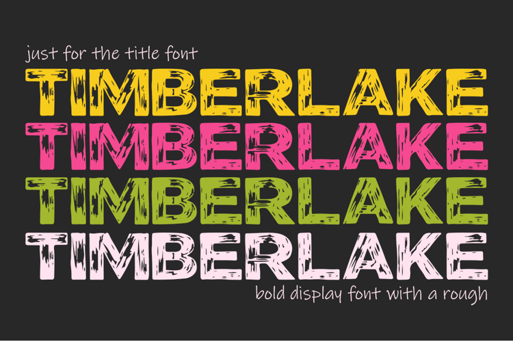 Timberlake Font - Rough