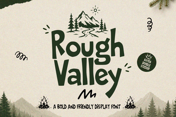 Rough Valley Bold   Friendly Display Font