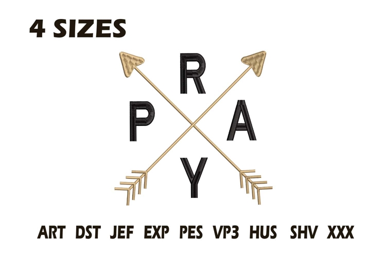 Pray Arrows Embroidery Design