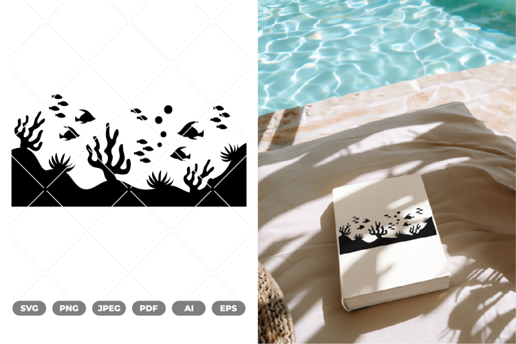 Sea Floor Silhouette SVG & Clipart