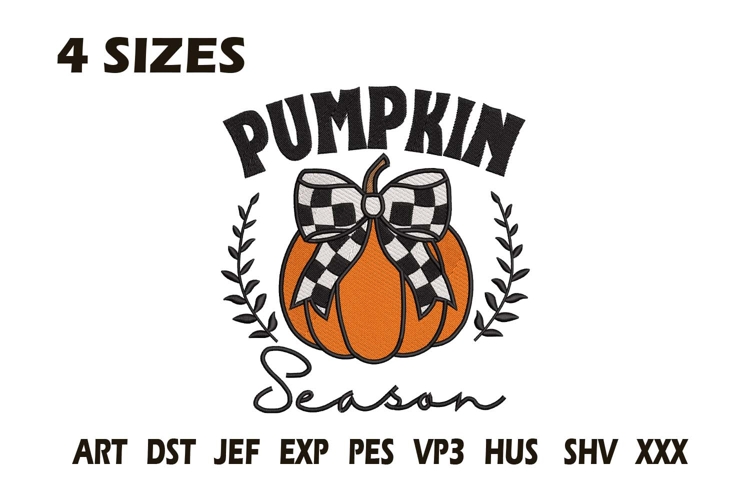 Pumpkin Embroidery Image 19