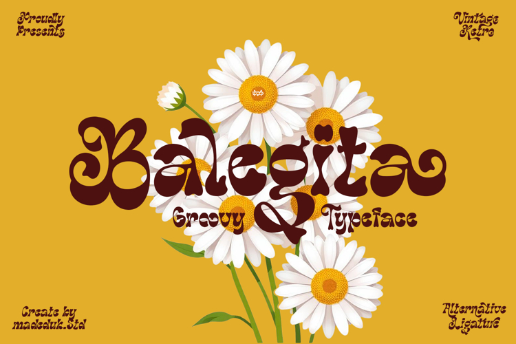 Balegita Groovy Typefacce