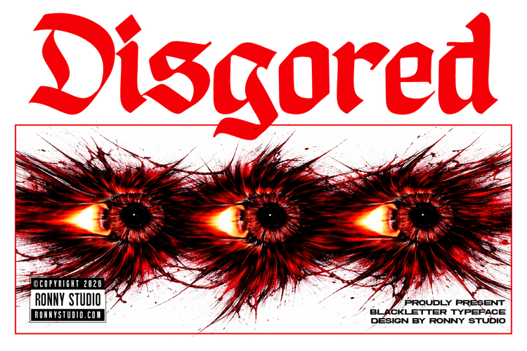 Disgored - Blackleter Display Font