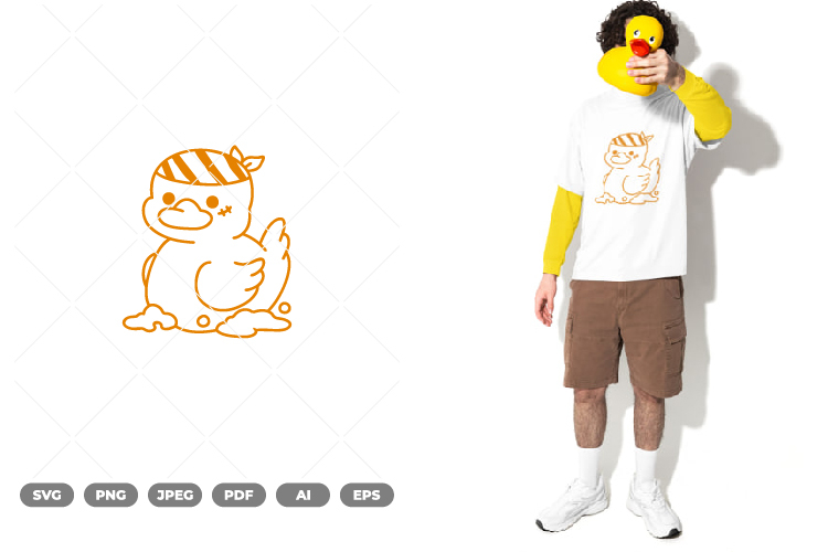 Cute Duck Clipart Image 14