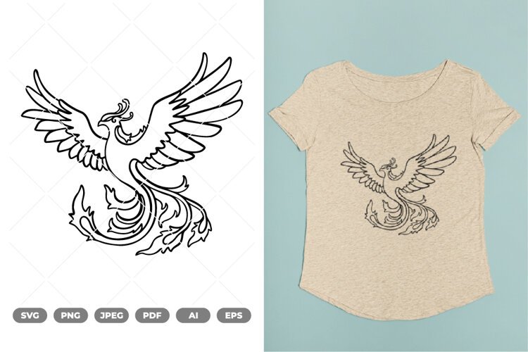 Flying Bird SVG & Clipart example image 1