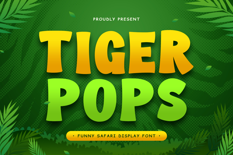TIGER POPS - Food Font