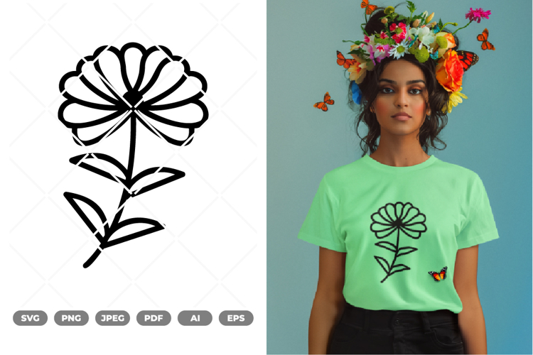 Flower SVG & Clipart example image 1