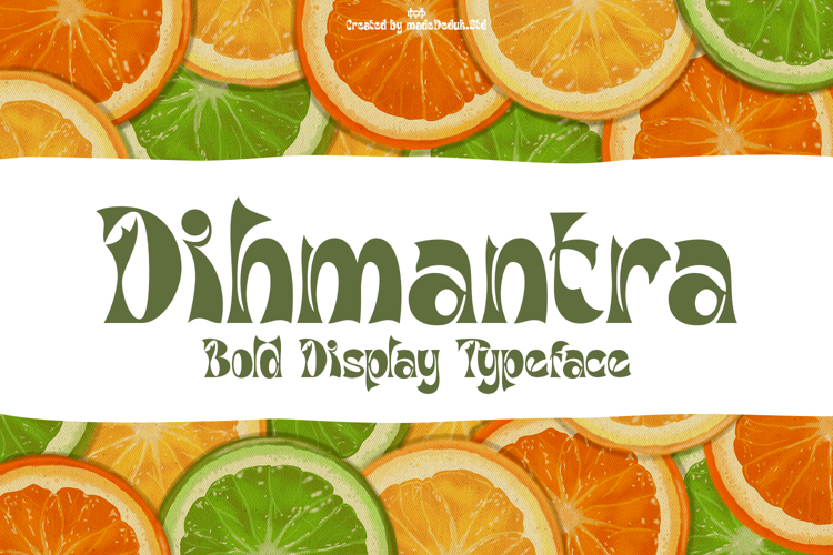 Dihmantra Bold Display Typeface
