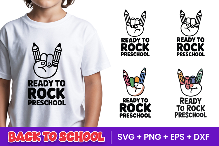 Ready To Rock Preschool SVG PNG