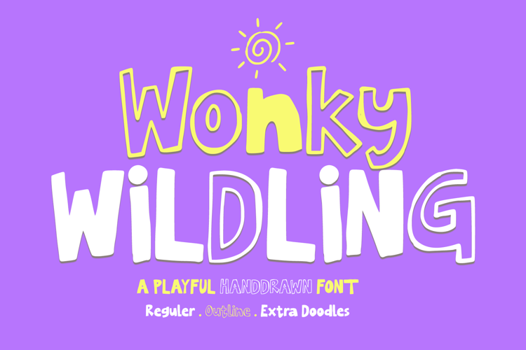 WONKY WILDING is a playful font