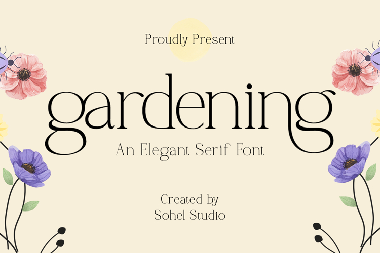 Gardening - Elegant Serif Font