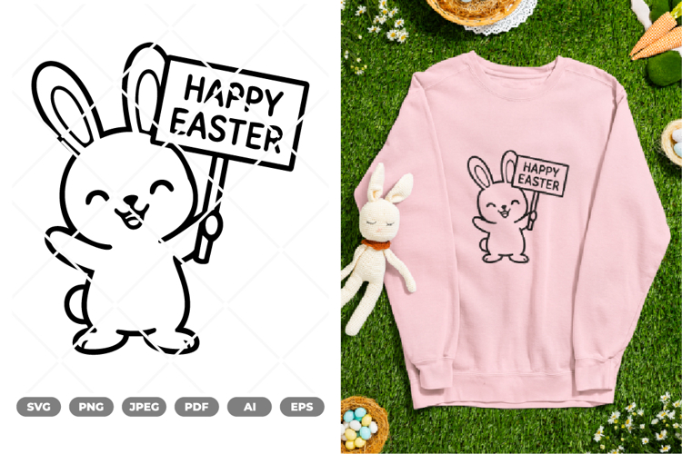 Cute Bunny Svg Image 13