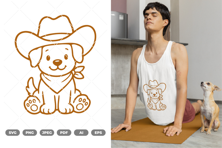 Cowboy Hat Illustration Image 23