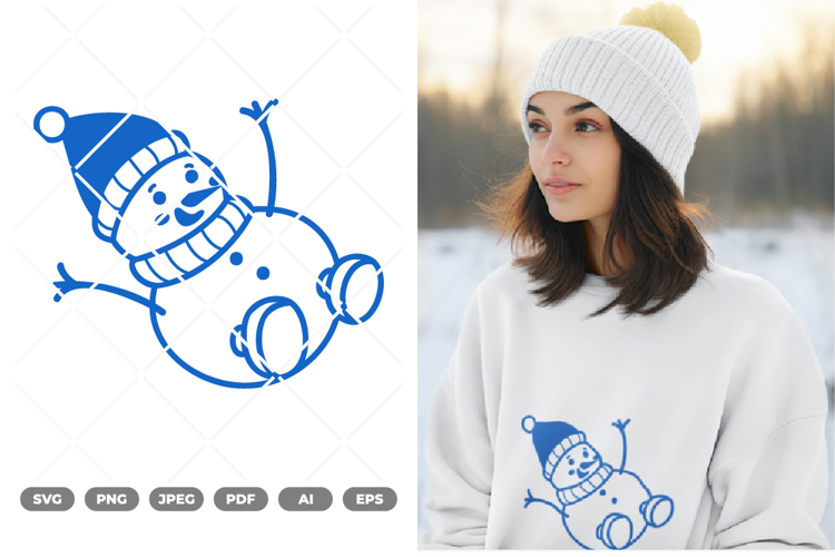 Snowman Illustration Image 4