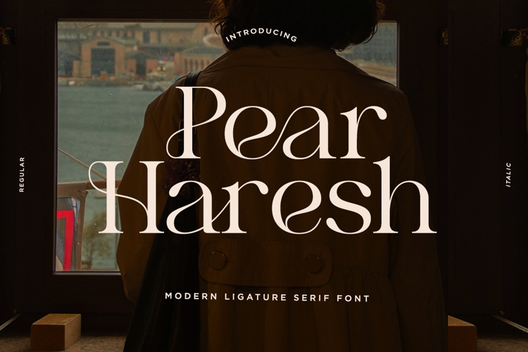 Pear Haresh - Modern Ligature Serif Font