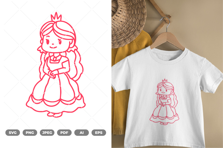 Chibi Princess SVG & Clipart
