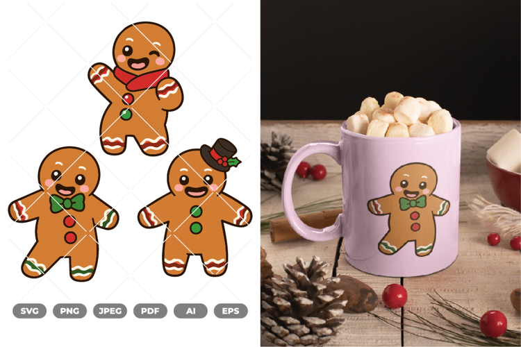 Gingerbread Colored SVG & Clipart